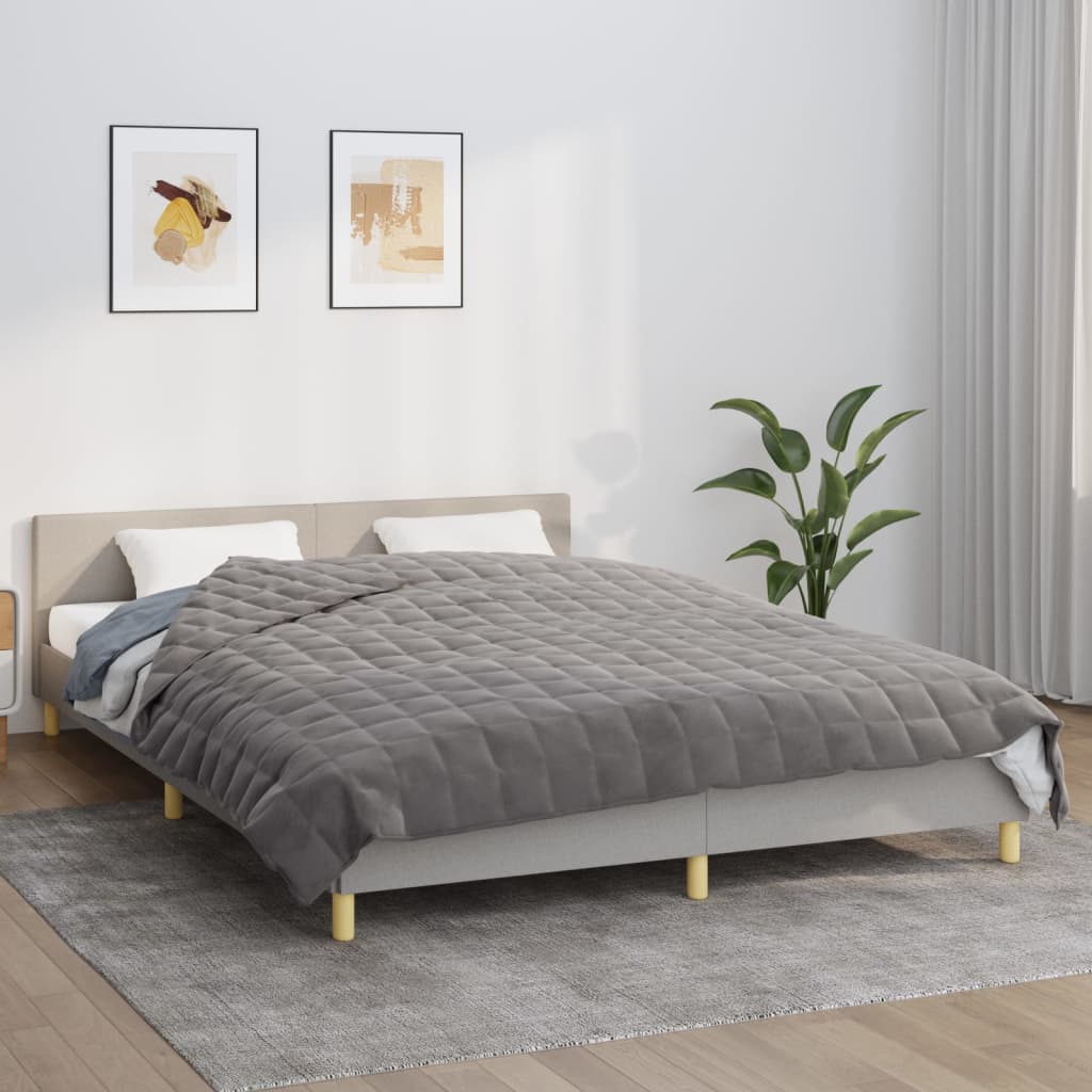 Vidaxl Schwacheurdecke 200x230 cm 13 kg Stoff grau
