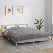 Vidaxl schwache Decke 220x240 cm 11 kg Stoff grau - afbeelding 1