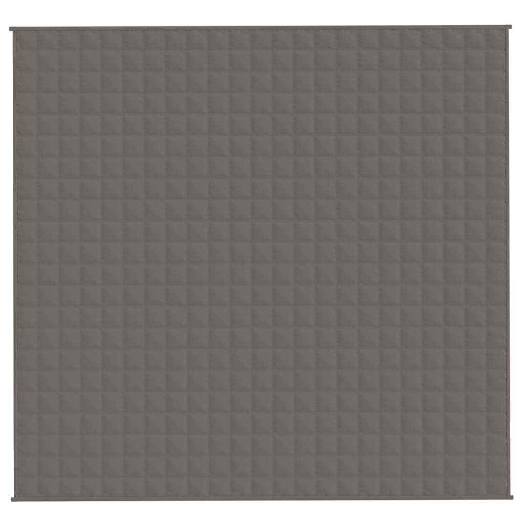 Vidaxl schwache Decke 220x240 cm 15 kg Stoff grau