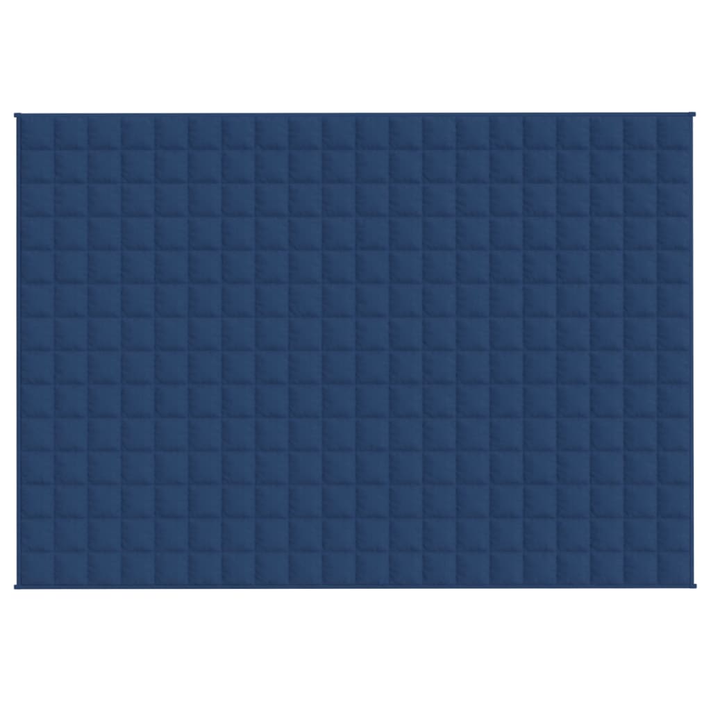 Vidaxl schwache Decke 140x200 cm 6 kg Stoff blau