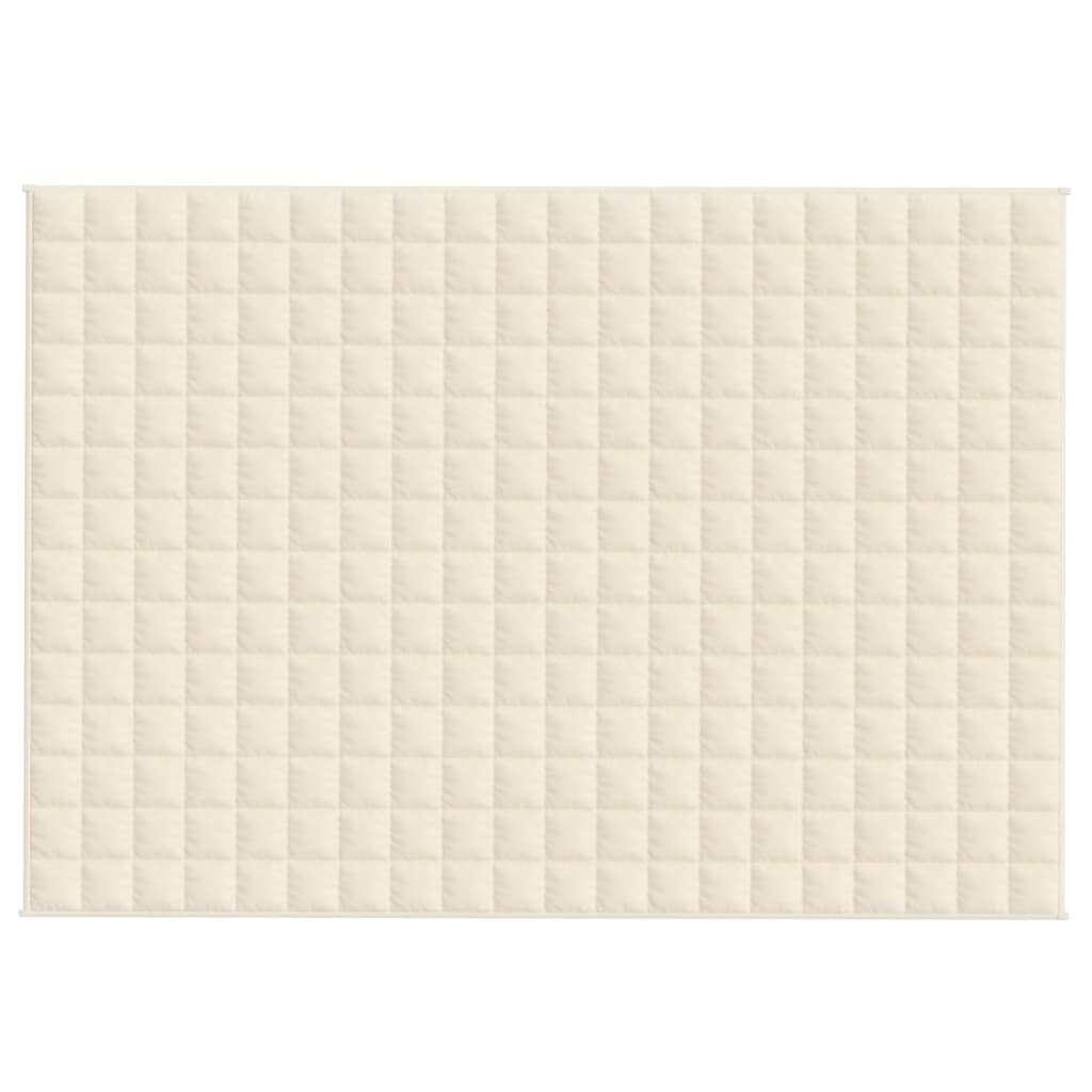 Vidaxl schwache Decke 135x200 cm 10 kg Stofflampencreme -gelöscht