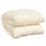 Vidaxl schwache Decke 200x220 cm 9 kg Stoff Light Cream -gelöscht - afbeelding 2