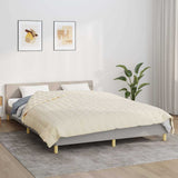 Vidaxl schwache Decke 220x240 cm 15 kg Stofflampencreme -gelöscht - afbeelding 1