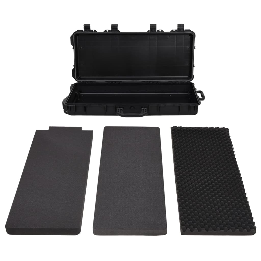 VIDAXL -Flugpapiere auf Rädern 96x42x16 cm pp schwarz