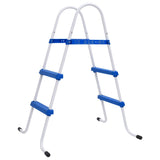 Vidaxl Swimmingpool Leiter 84 cm blau und weiß - afbeelding 1