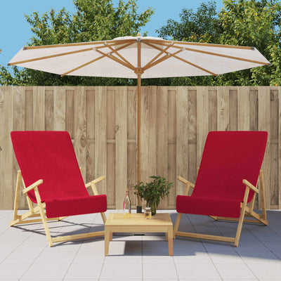 Vidaxl Strangtücher 2 Stk 400 g m² 60x135 cm Stoff Burgunderrot