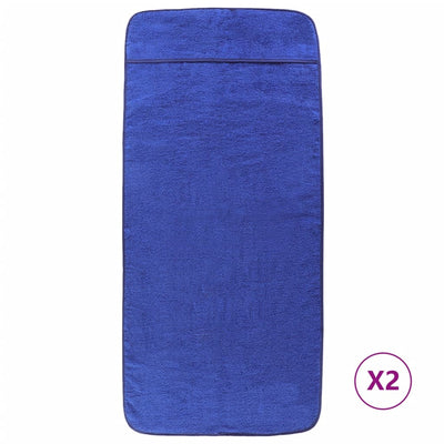 Vidaxl Strang Handtücher 2 Stcs 400 g m² 75x200 cm Stoff Royal Blue