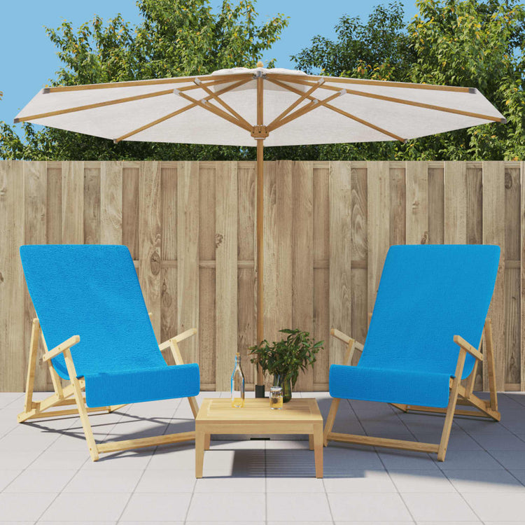 Vidaxl Strangtücher 2 Stk 400 g m² 60x135 cm Stoff Türkis