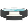 Vidaxl -Spa -Bänke mit Kissen 2 St Poly Rattan Schwarz