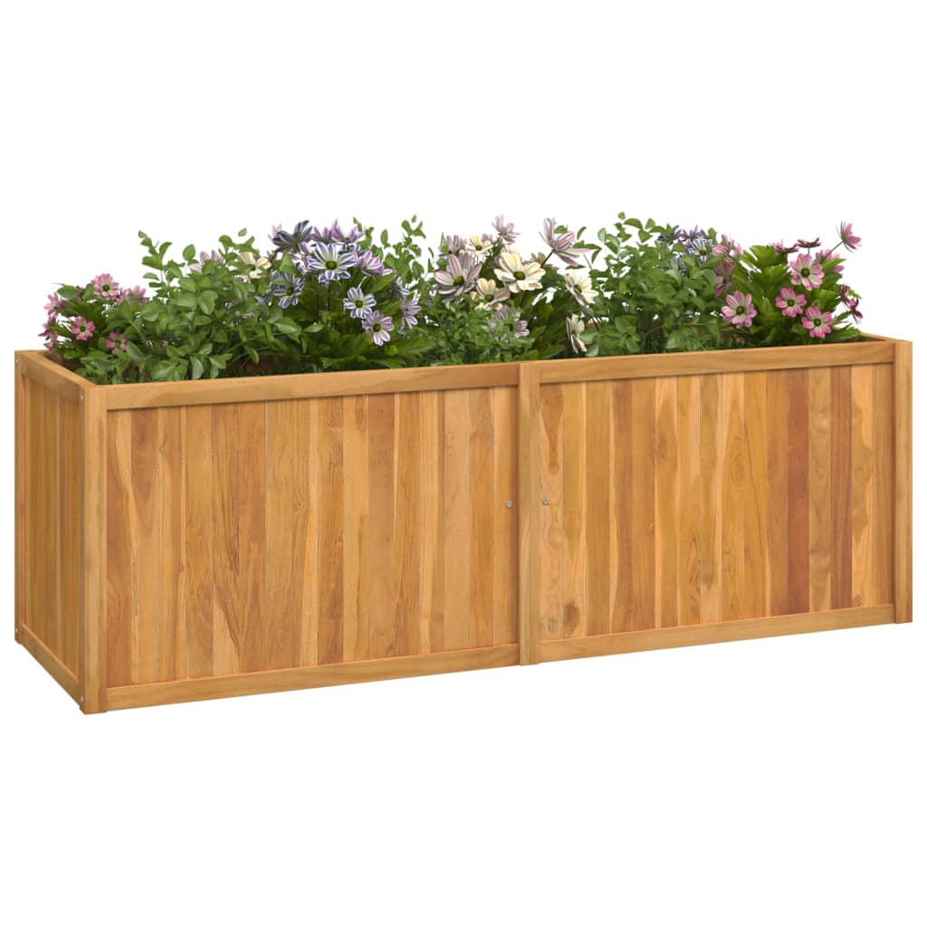 VIDAXL -Pflanzer erhöhte 150x50x50 cm Feste Teak
