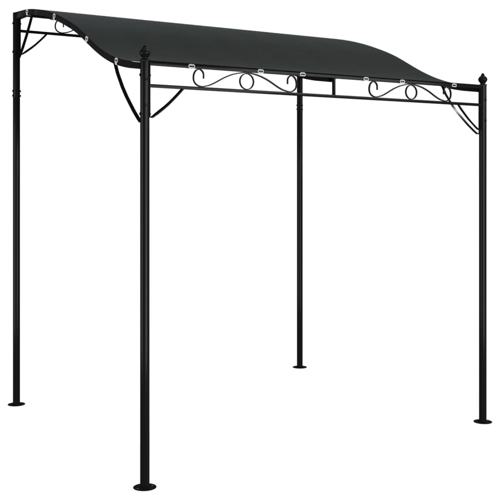 Vidaxl Luifel 2x2,3 m 180 g m² Stoff- und Stahl -Anthrazit -Gelenke