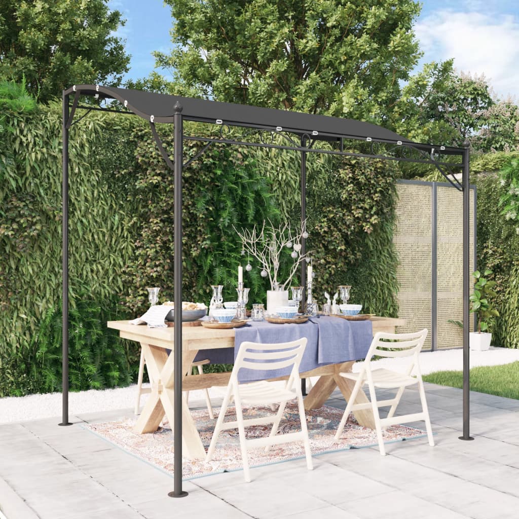 Vidaxl Luifel 2x2,3 m 180 g m² Stoff- und Stahl -Anthrazit -Gelenke
