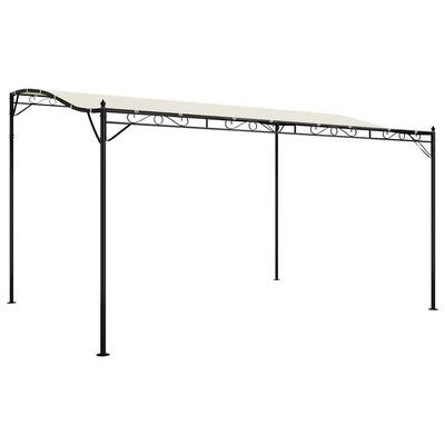 Vidaxl Luifel 4x3 m 180 g m² Stoff und Stahlcreme -gelöscht