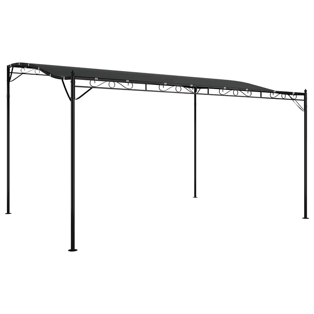 Vidaxl luifel 4x3 m 180 g m² Stoff und Stahl -Anthrazit -geläutet