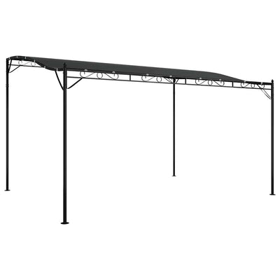 Vidaxl luifel 4x3 m 180 g m² Stoff und Stahl -Anthrazit -geläutet