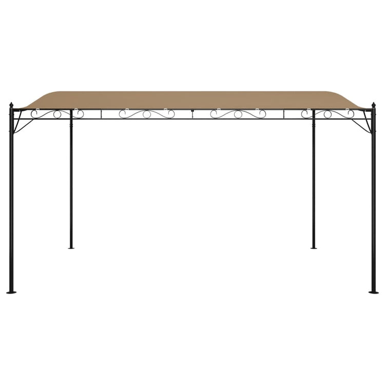Vidaxl Luifel 4x3 m 180 g m² Stoff und Stahltaupe