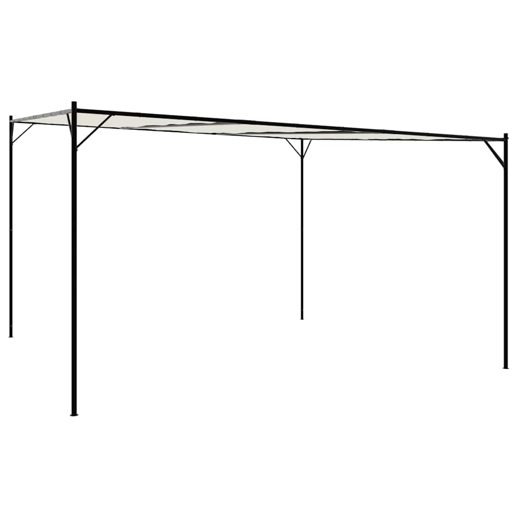 Vidaxl Arbor 4x4 m 180 g m² Stoff und Stahlweiß