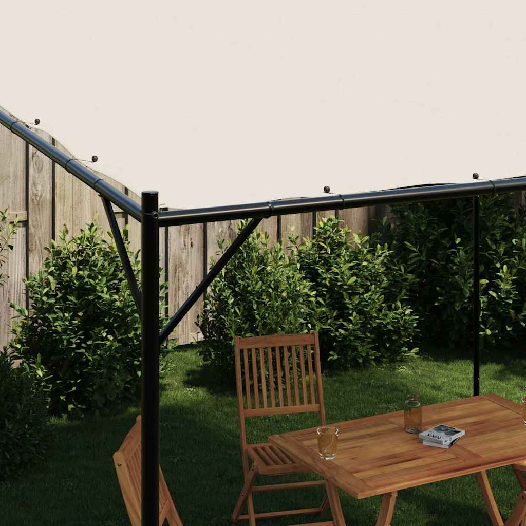 Vidaxl Arbor 4x4 m 180 g m² Stoff und Stahlweiß