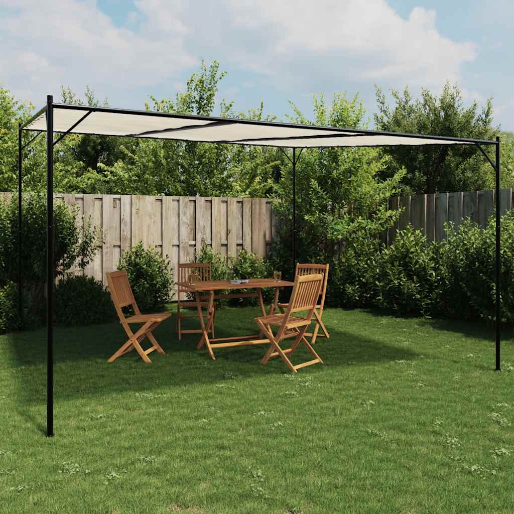 Vidaxl Arbor 4x4 m 180 g m² Stoff und Stahlweiß