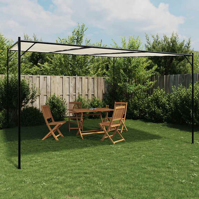 Vidaxl Arbor 4x4 m 180 g m² Stoff und Stahlweiß