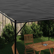 Vidaxl -Arbor 4x4 m 180 g m² Stoff und Stahl -Anthrazit -geläutet - afbeelding 3