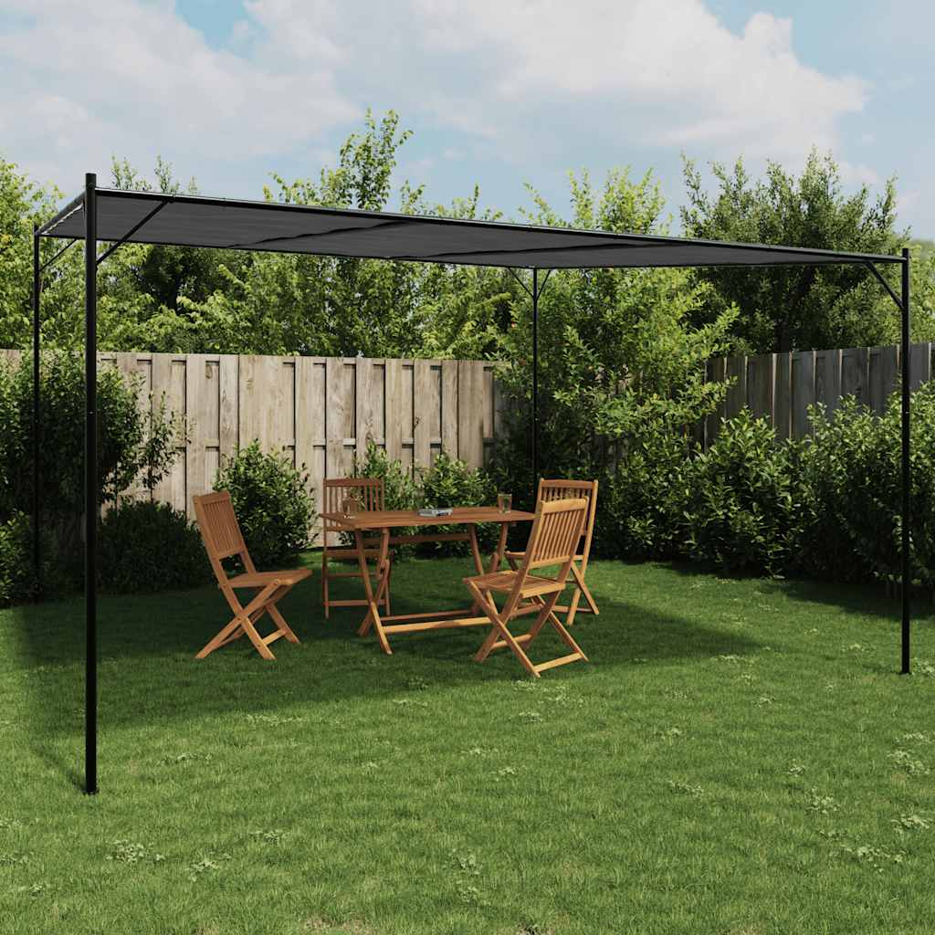 Vidaxl -Arbor 4x4 m 180 g m² Stoff und Stahl -Anthrazit -geläutet