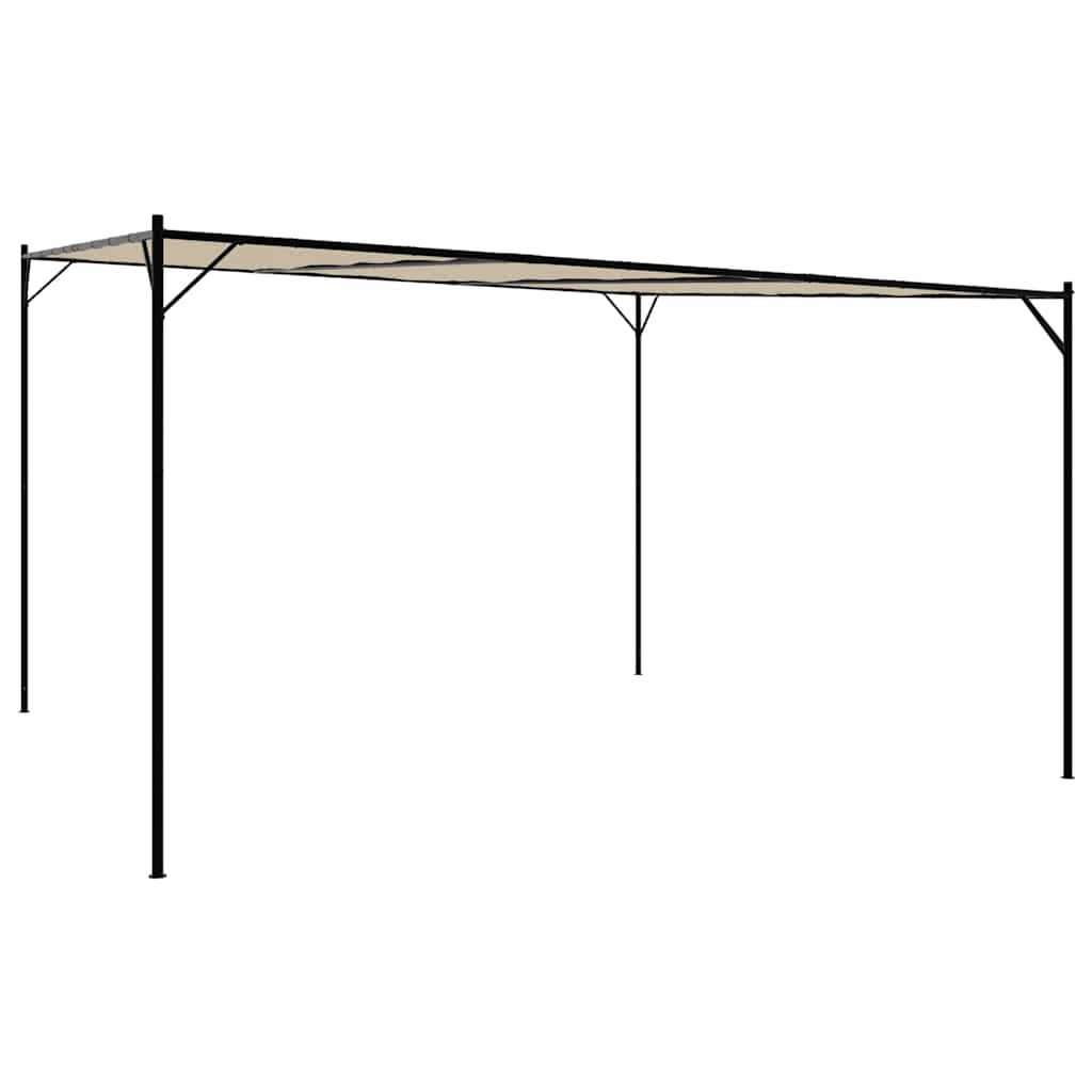 Vidaxl Arbor 4x4 m 180 g m² Stoff und Stahl Beige