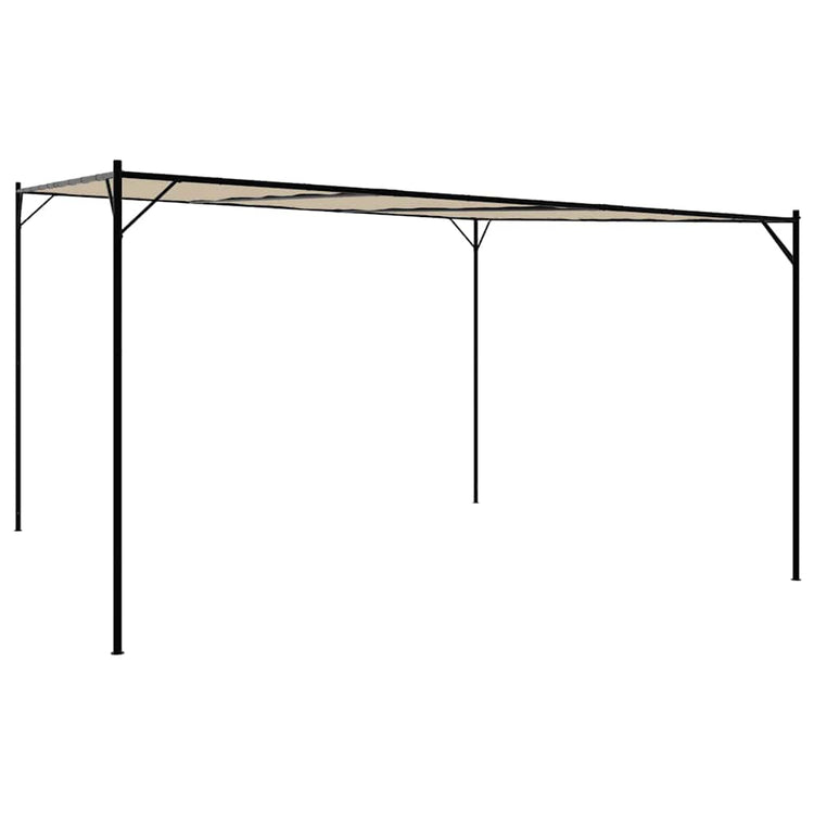 Vidaxl Arbor 4x4 m 180 g m² Stoff und Stahl Beige