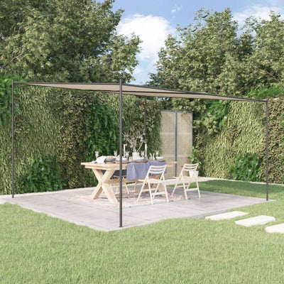 Vidaxl Arbor 4x4 m 180 g m² Stoff und Stahl Beige