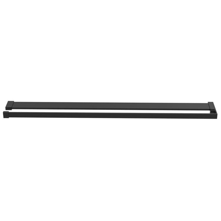 Vidaxl Wand für Gehen -in Duschwand 80 cm Aluminium Schwarz