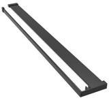Vidaxl -Dusche für Gehen -in Duschwand 115 cm Aluminium Schwarz - afbeelding 2