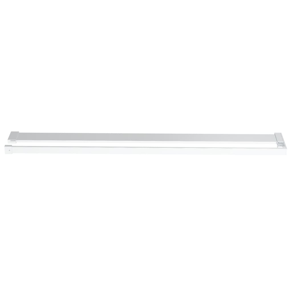 Vidaxl Walkschep für Gehen -In -Duschwand 80 cm Aluminium Chrom -gelenkt