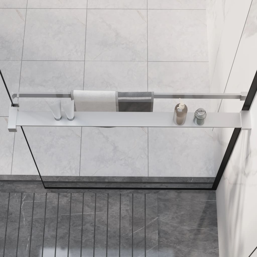 Vidaxl Walkschep für Gehen -In -Duschwand 80 cm Aluminium Chrom -gelenkt