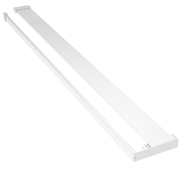 Vidaxl Walkschop für Walk -In -Duschwand 115 cm Aluminiumchrom -Colored