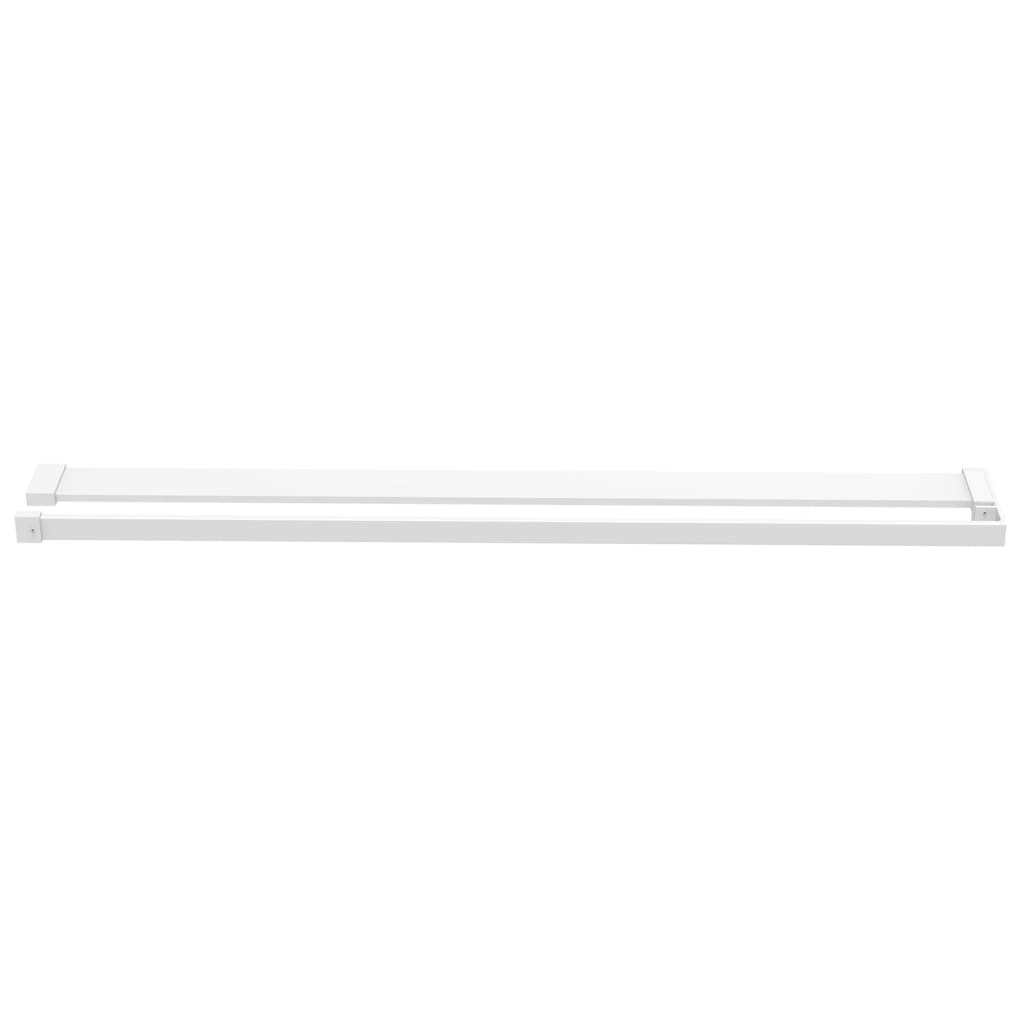 Vidaxl Walkschep für Gehen -in Duschwand 80 cm Aluminium Weiß