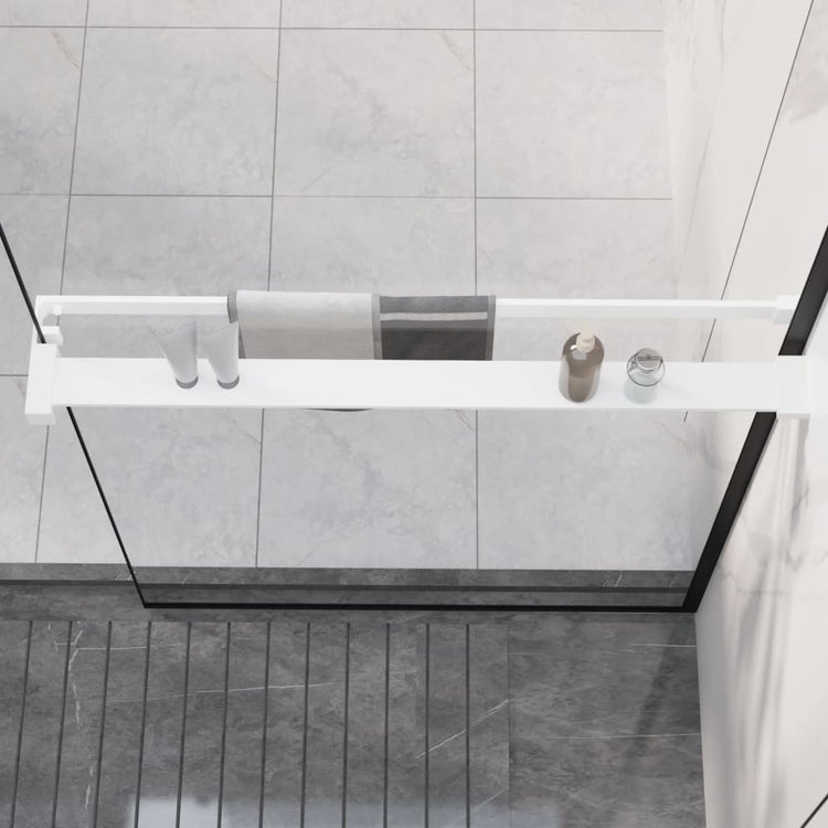 Vidaxl Walkschep für Gehen -in Duschwand 80 cm Aluminium Weiß