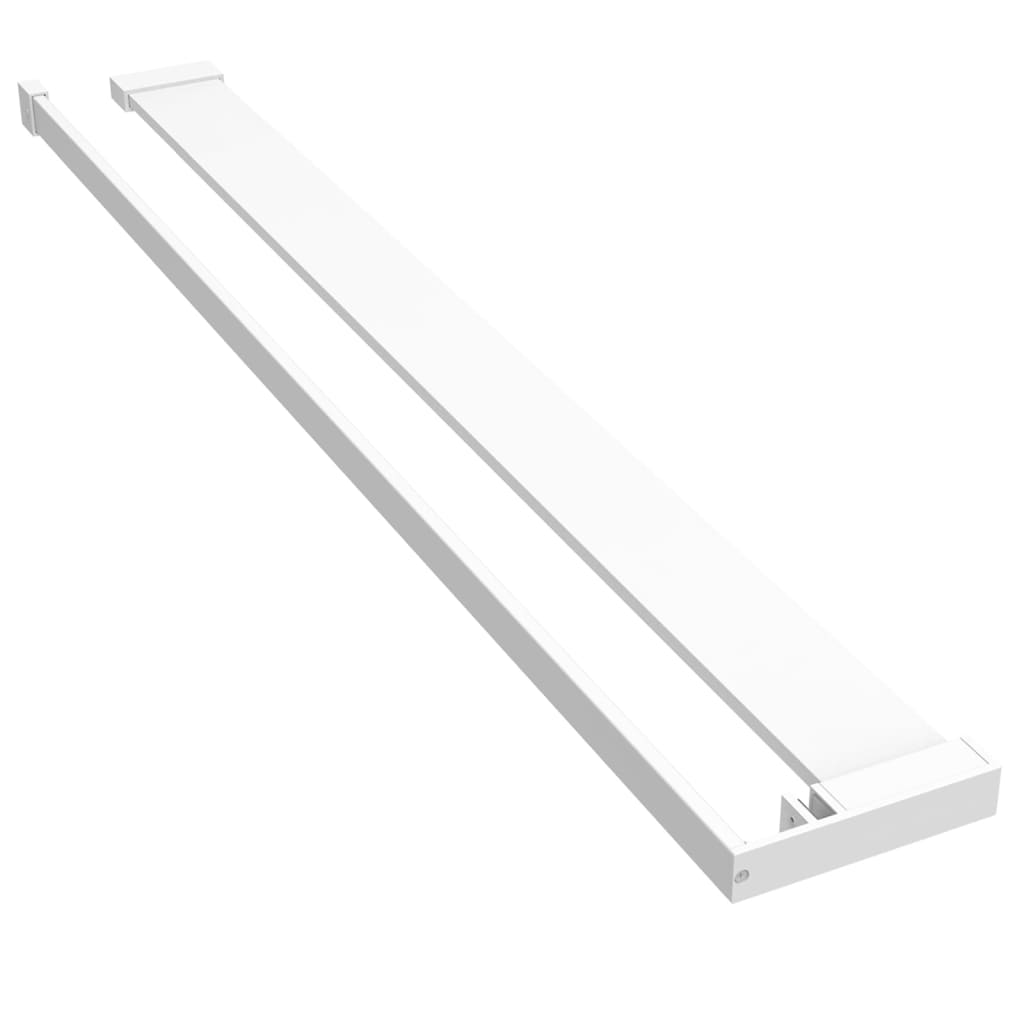 Vidaxl Walkschep für Gehen -in Duschwand 90 cm Aluminium Weiß