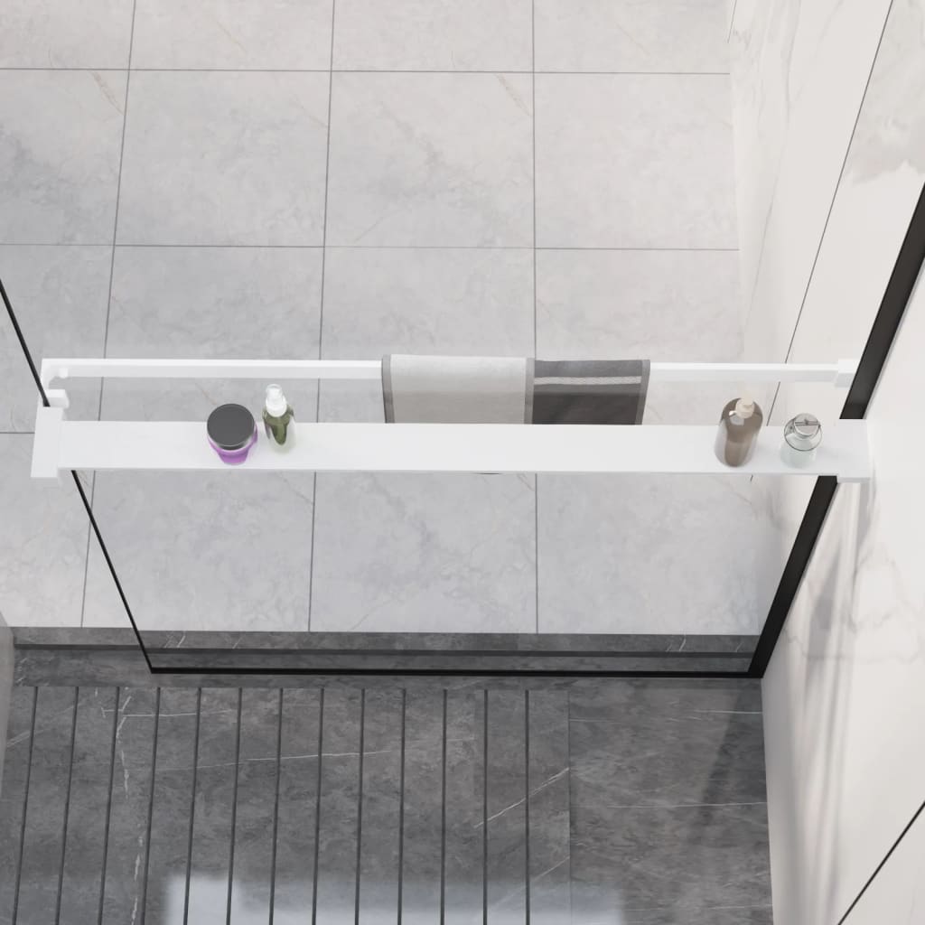 Vidaxl Walkschep für Gehen -in Duschwand 90 cm Aluminium Weiß