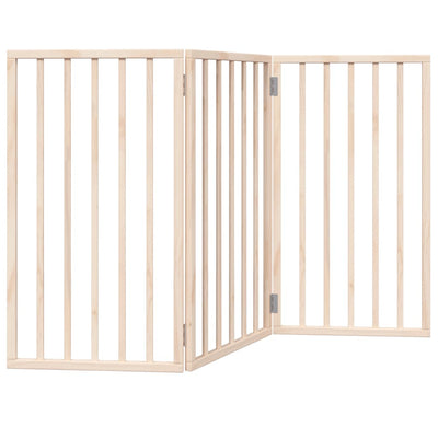 Vidaxl Hundezaun zusammenklappbar 3 Panels 150 cm Pappelholz