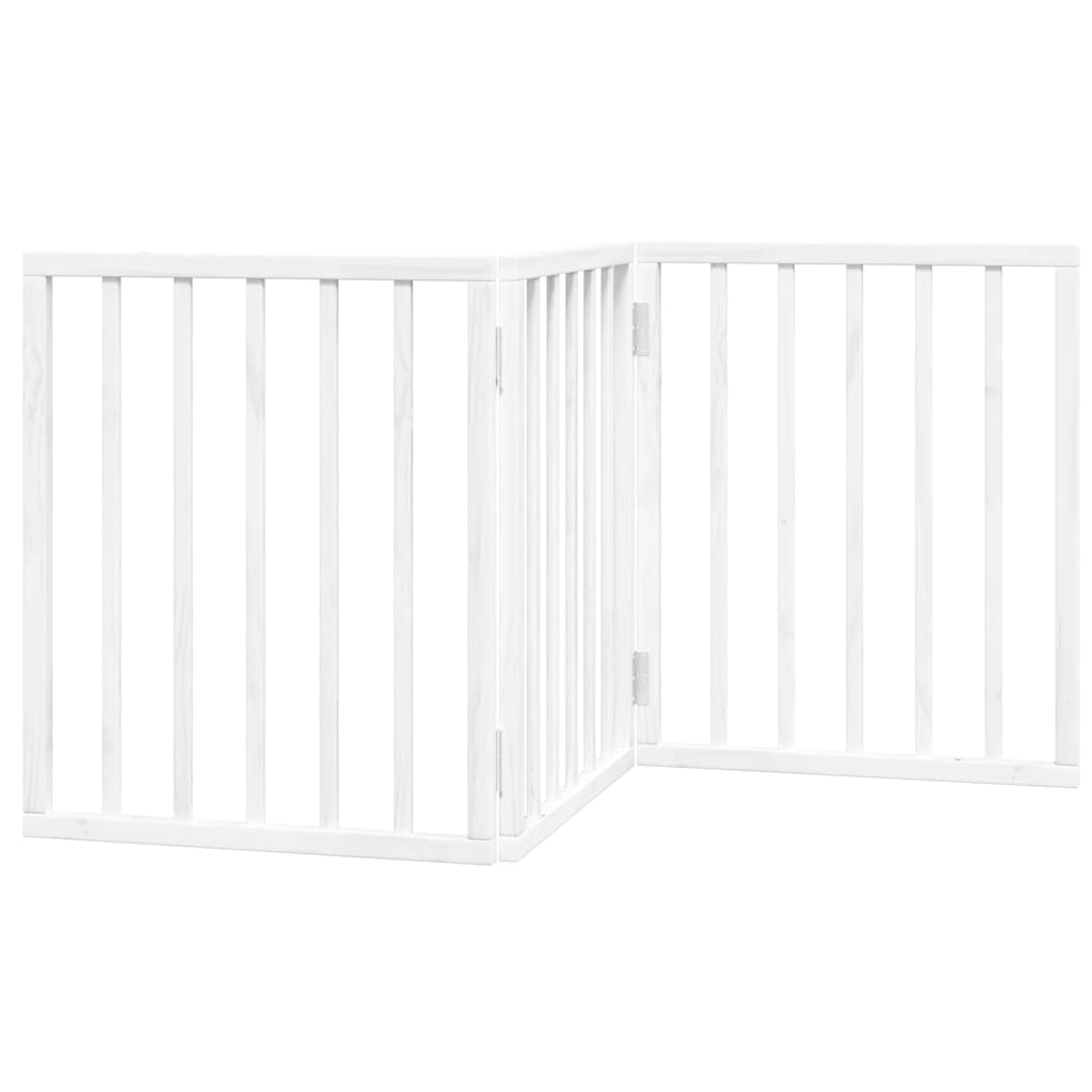 Vidaxx faltbares Hundegitter 3 Paneele 150 cm Pappelholz weiß
