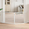 Vidaxl Hundezaun zusammenklappbar 2 Panels 160 cm Pappelholz Weiß weiß