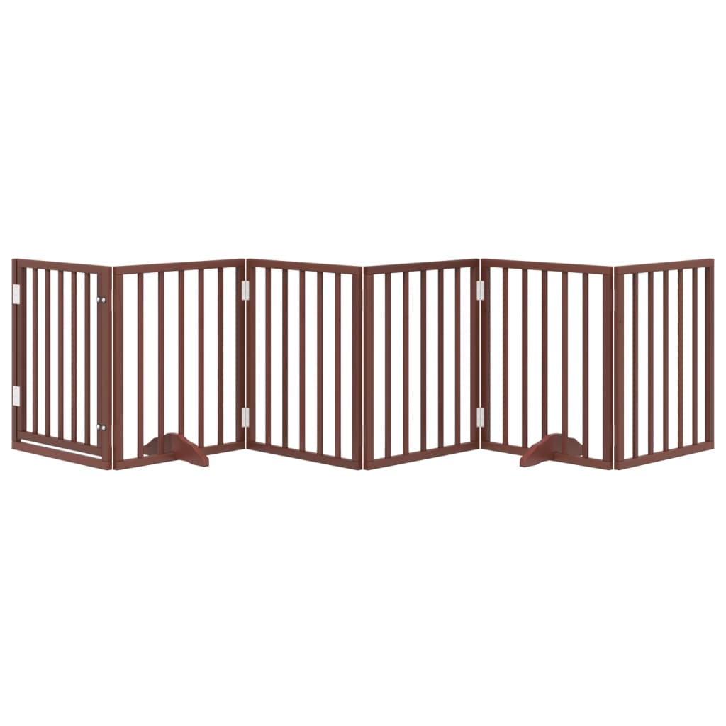 Vidaxx faltbares Hundegitter 6 Paneele 300 cm Pappelholz braun