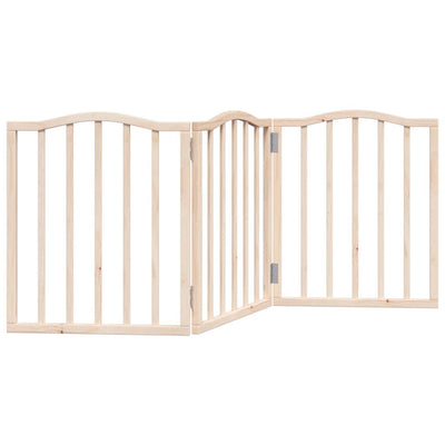 Vidaxl Hundezaun zusammenklappbar 3 Panels 150 cm Pappelholz