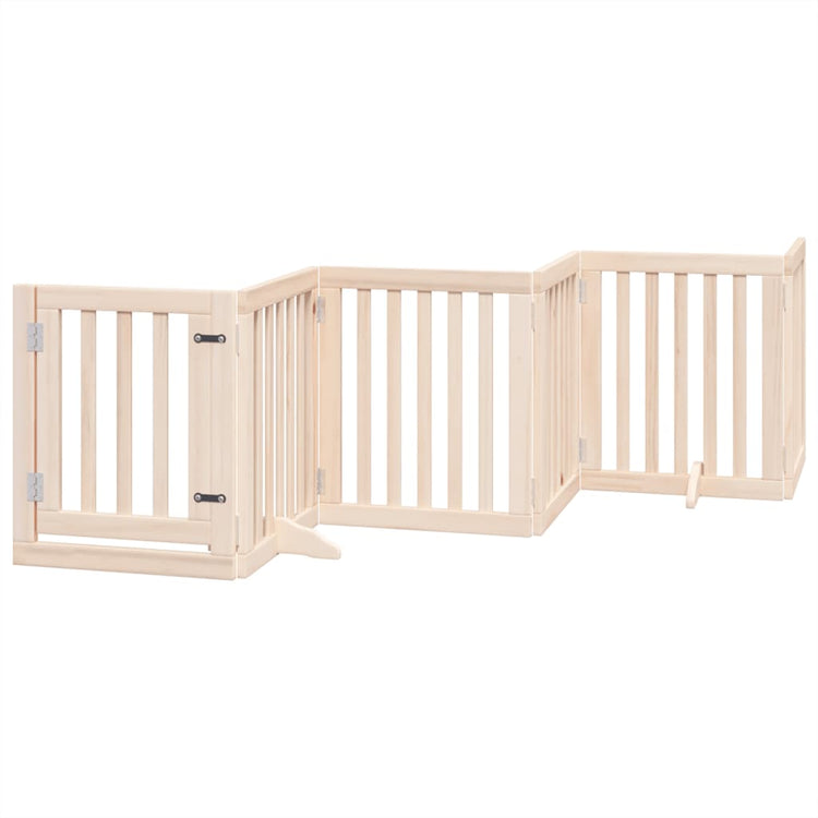 Vidaxl Hundezaun zusammenklappbar 6 Paneele 300 cm Pappelholz