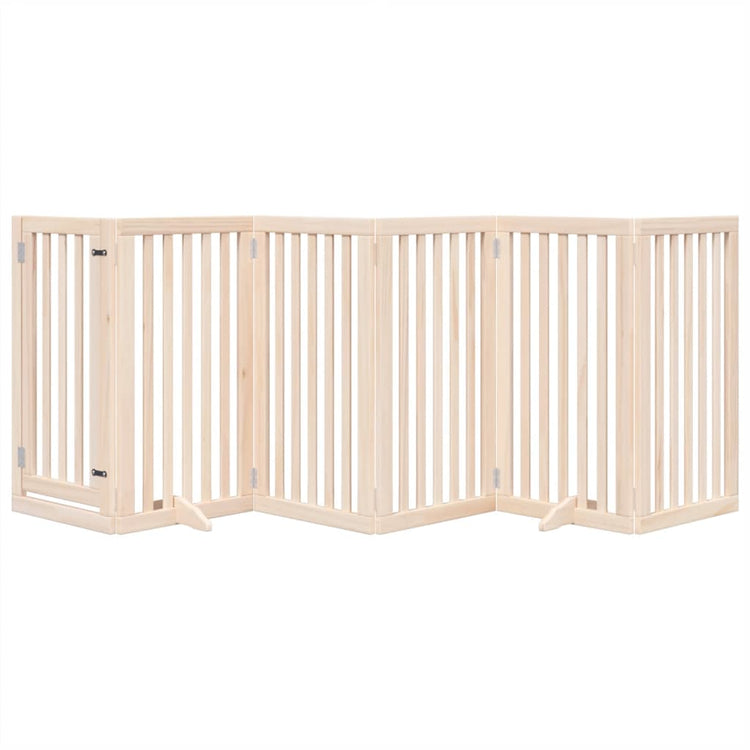 Vidaxl Hundezaun zusammenklappbar 6 Paneele 300 cm Pappelholz