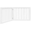 Vidaxl Hundezaun zusammenklappbar 2 Panels 160 cm Pappelholz Weiß weiß