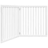 Vidaxl Hundezaun zusammenklappbar 2 Panels 160 cm Pappelholz Weiß weiß