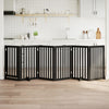 Vidaxl Hundezaun zusammenklappbar 6 Panels 300 cm Populierhout Schwarz