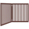 Vidaxl Hundezaun zusammenklappbar 2 Paneele 160 cm Pappelholz braun