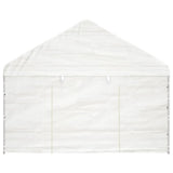 Vidaxl -Laube mit Dach 4.08x2,23x3,22 m Polyethylenweiß - afbeelding 3